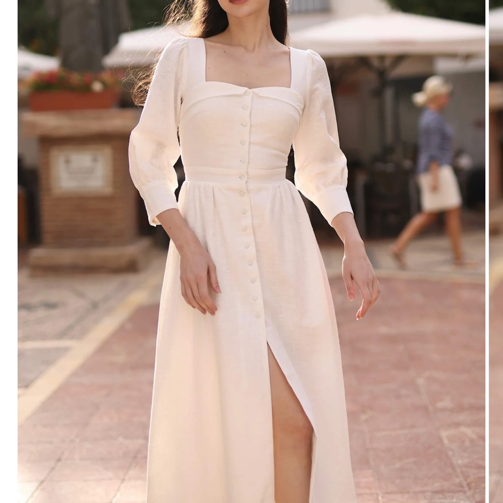NWT- Esther (RED) Linen Dress